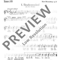 Weinlein, nun gang ein - Tenor I/ii