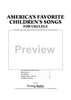 America's Favorite Children's Songs for Ukulele