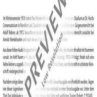 Vier Choralsätze - Choral Score