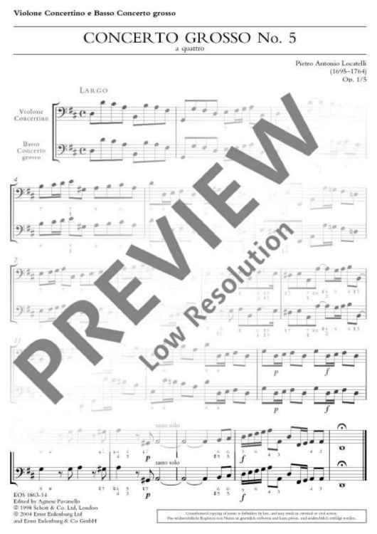 Concerto Grosso - Violone/double Bass