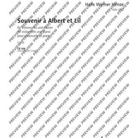 Souvenir à Albert et Lil - Score and Parts
