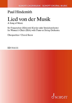 A Song of Music - Choral Score