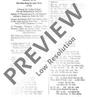 Cantata No. 80 (Feast of the Reformation) - Full Score