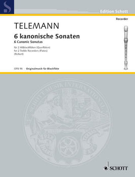 6 Canonic Sonatas - Performing Score