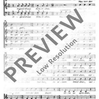 Fünf Chöre - Choral Score