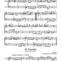 Moderato from Fantasia 11 / Gavotte from French Suite 4