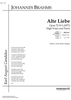Alte Liebe Op.72 No. 1