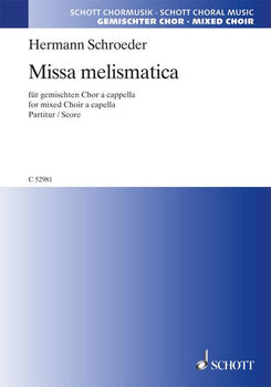 Missa melismatica - Choral Score