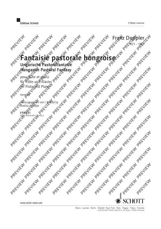 Hungarian Pastoral Fantasy - Score and Parts