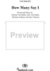 How Many Say I