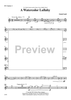A Watercolor Lullaby - Bb Clarinet 1