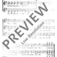 Auf einem Baum ein Kuckuck saß - Choral Score