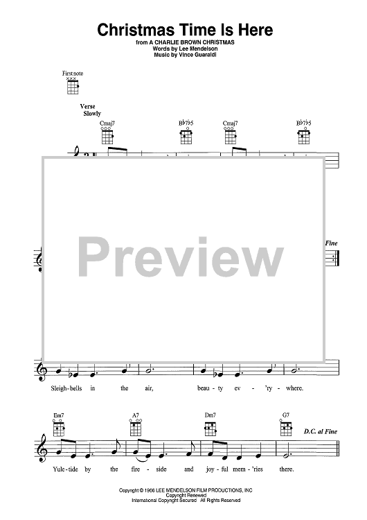 Christmas Time is Here - from A Charlie Brown Christmas