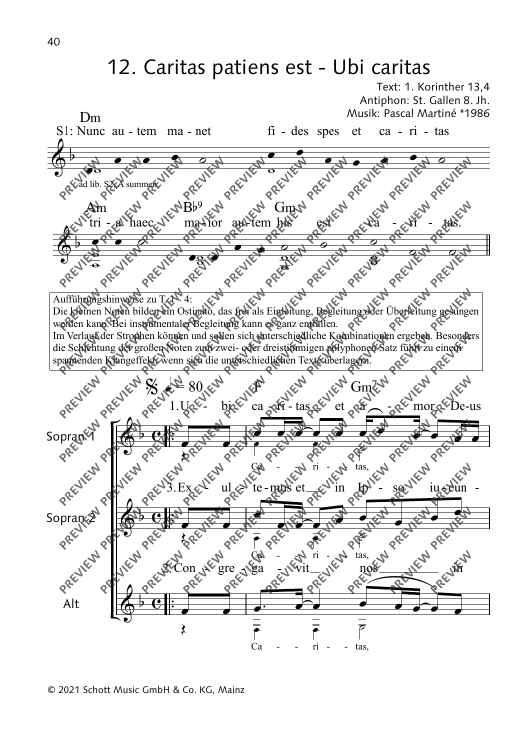 Caritas patiens est - Ubi Caritas