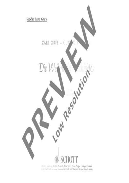 The Christmas Story - Strings/lute/guitar