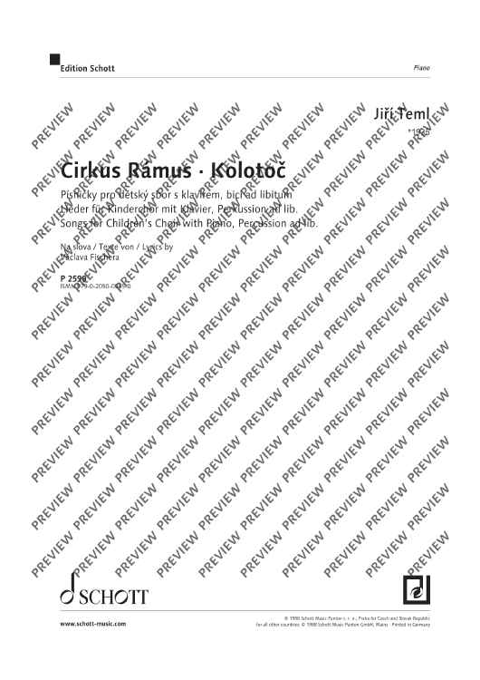 Cirkus Rámus - Choral Score