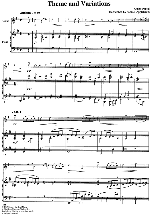 Theme and Variations