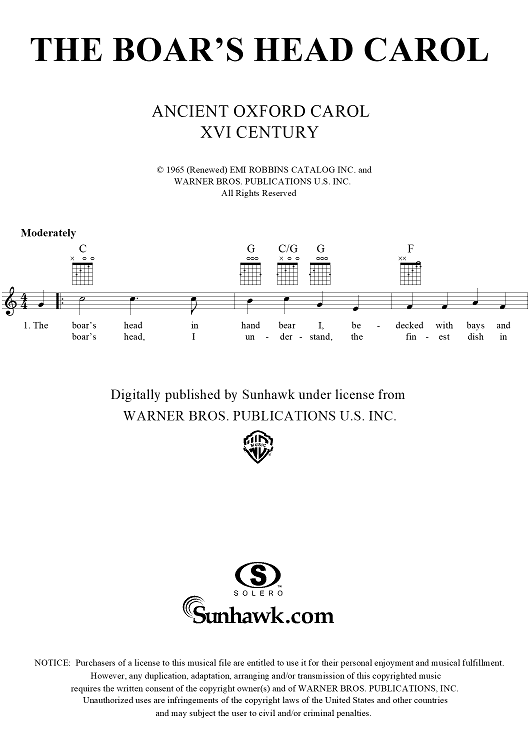 The Boar's Head Carol