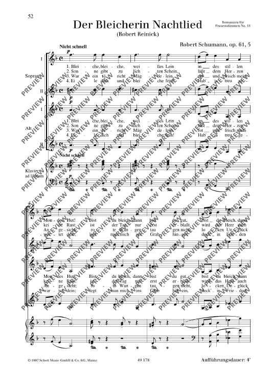 Der Bleicherin Nachtlied