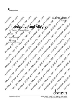 Introduction and Allegro - Score and Parts