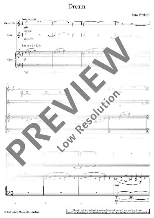 Dream - Score and Parts