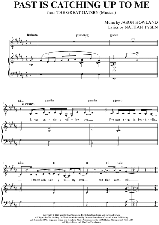 Past Is Catching Up To Me - from The Great Gatsby (Musical)