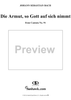 "Die Armut, so Gott auf sich nimmt", Duet, No. 5 from Cantata No. 91: "Gelobet seist du, Jesu Christ" - Soprano/alto