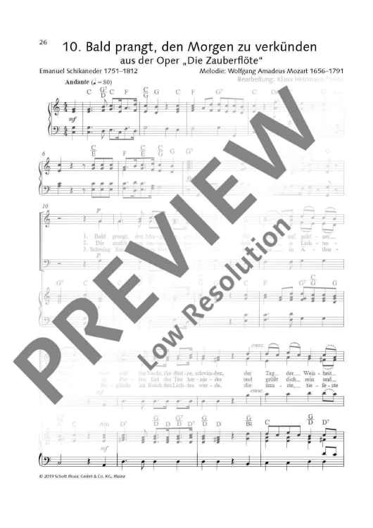 Bald prangt den Morgen zu verkünden