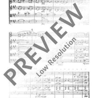 Quintet A major - Full Score