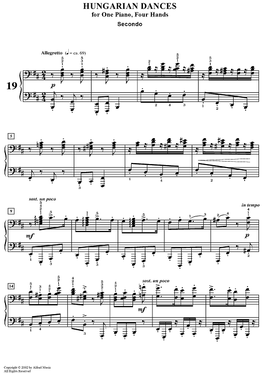 Hungarian Dance No. 19