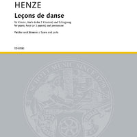 Leçons de danse - Score and Parts