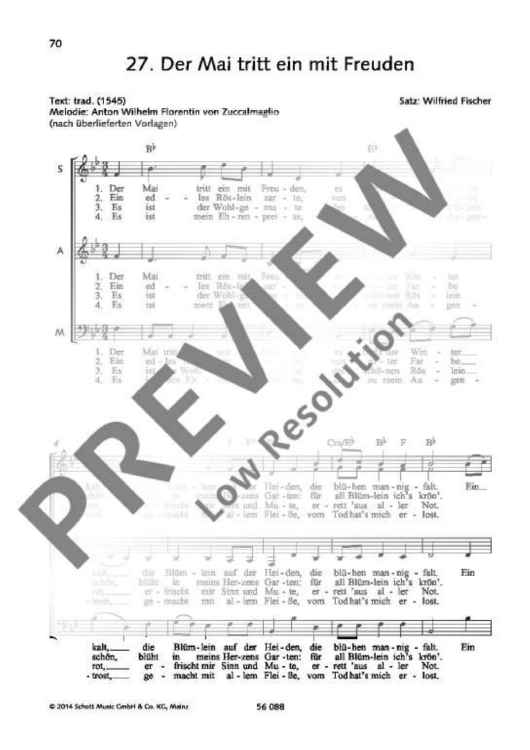 Der Mai tritt ein mit Freuden