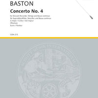 Concerto No. 4 G Major - Score
