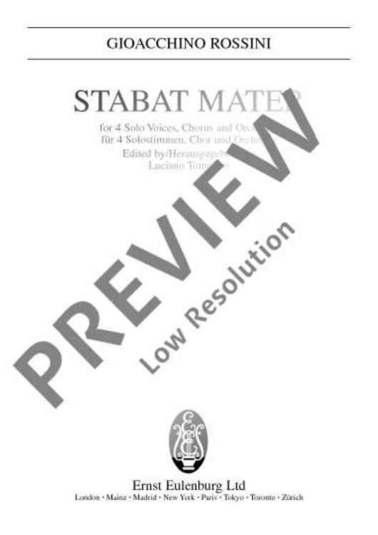Stabat Mater - Full Score