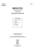 Minuetto - Contents