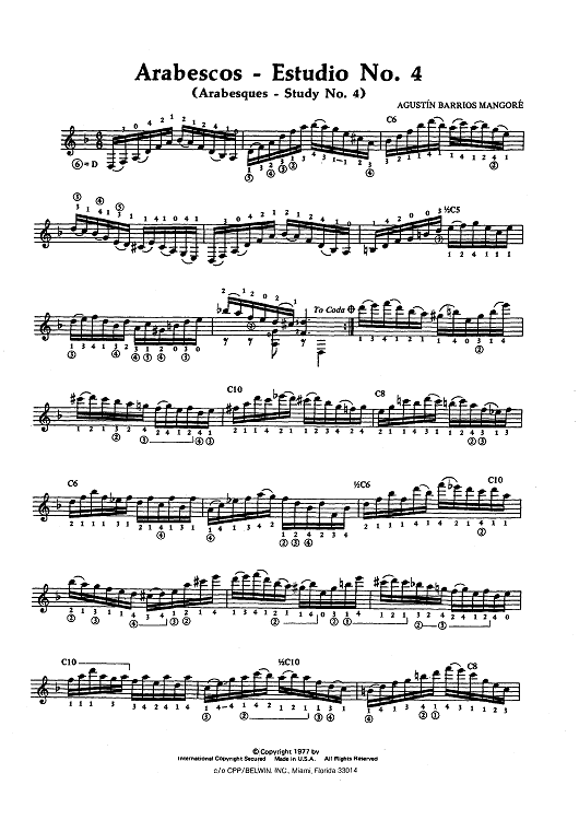 Arabescos - Estudio No. 4 (Arabesques - Study No. 4)