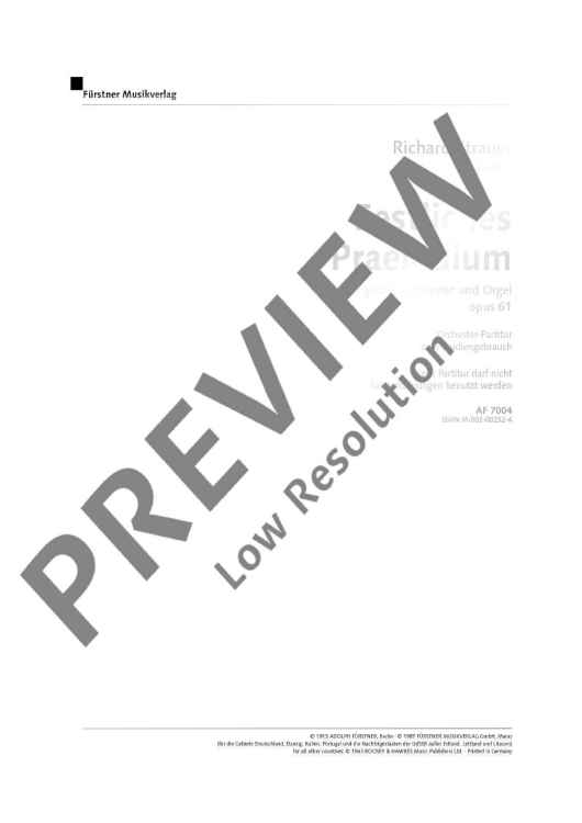 Festliches Präludium - Full Score