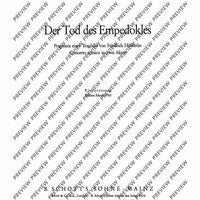 Der Tod des Empedokles - Piano Reduction