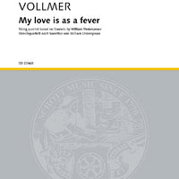 My love is as a fever - Score and Parts