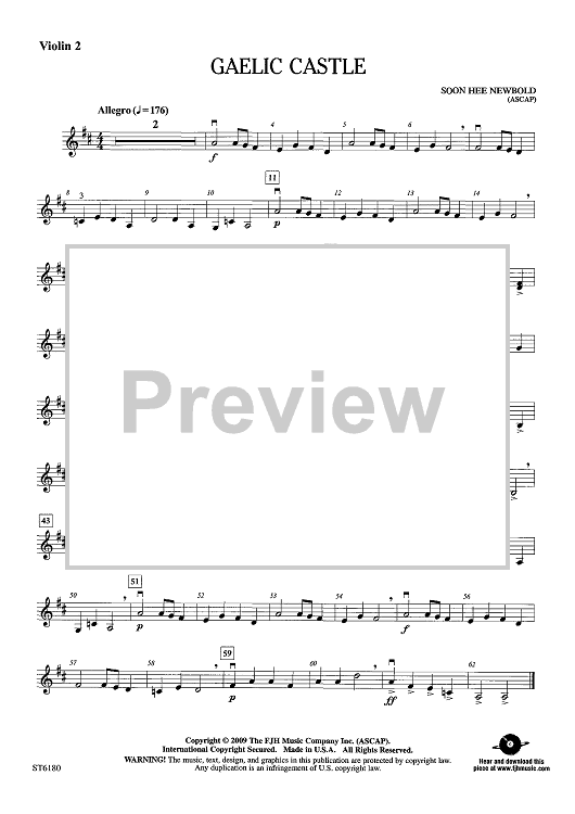 Gaelic Castle - Violin 2