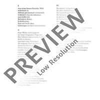 Auf verschleierten Schaukeln - Choral Score