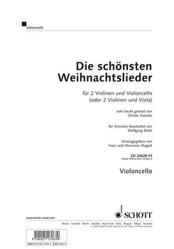 Die schönsten Weihnachtslieder - Cello