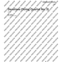 Devotions (String Quartet No. 3) - Score and Parts