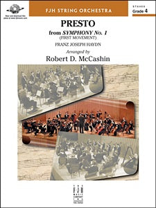 Presto from Symphony No. 1 - Score