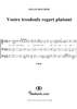 Vostre tresdoulx regart plaisant