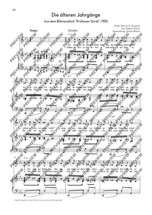 Die älteren Jahrgänge