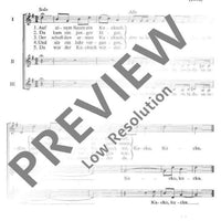 Vier deutsche Volkslieder - Choral Score