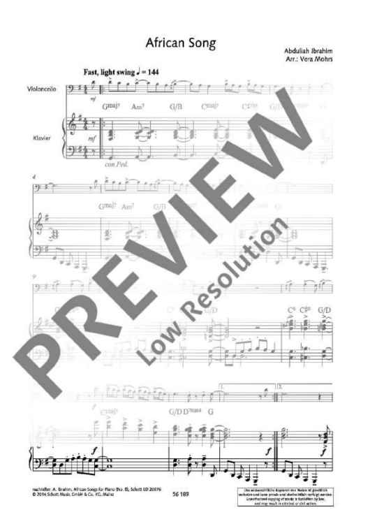 African Song in G major