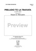 Preludio to La Traviata - Score