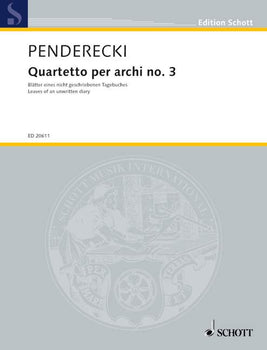 Quartetto per archi no. 3 - Score and Parts